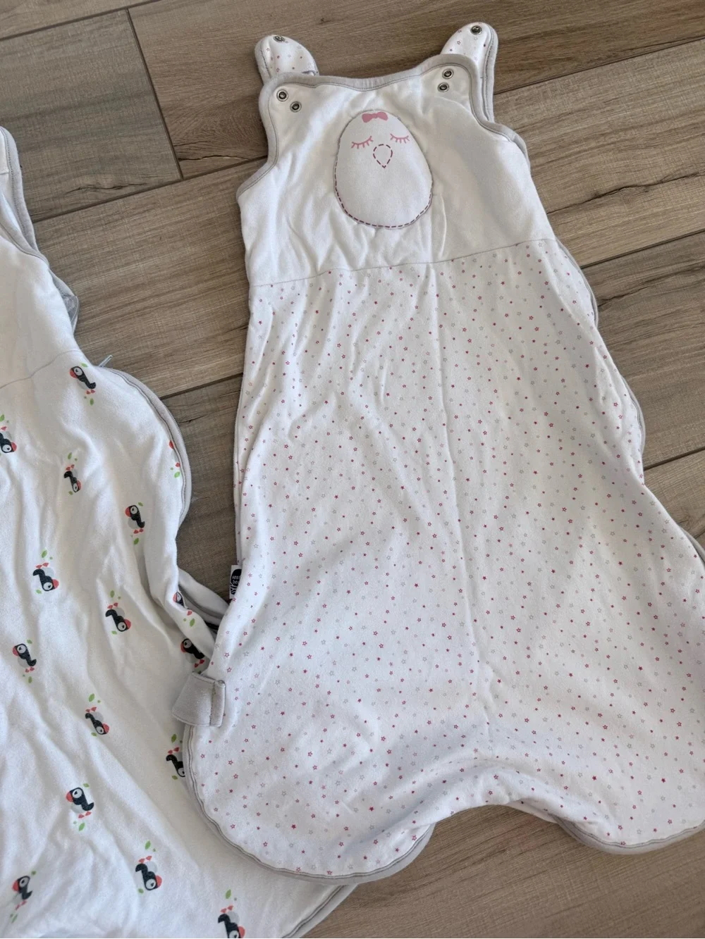 Nested Bean White Infant Sleep Sack Set